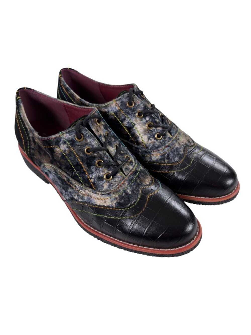 Spring Step L'Artiste Oxford Shoes Womens Size EU 40 / US 9.5-10 Black NEW